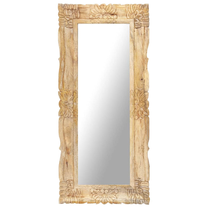 Afbeelding laden in galerijviewer, Vidaxl spiegel 110x50 cm massief mangohout
