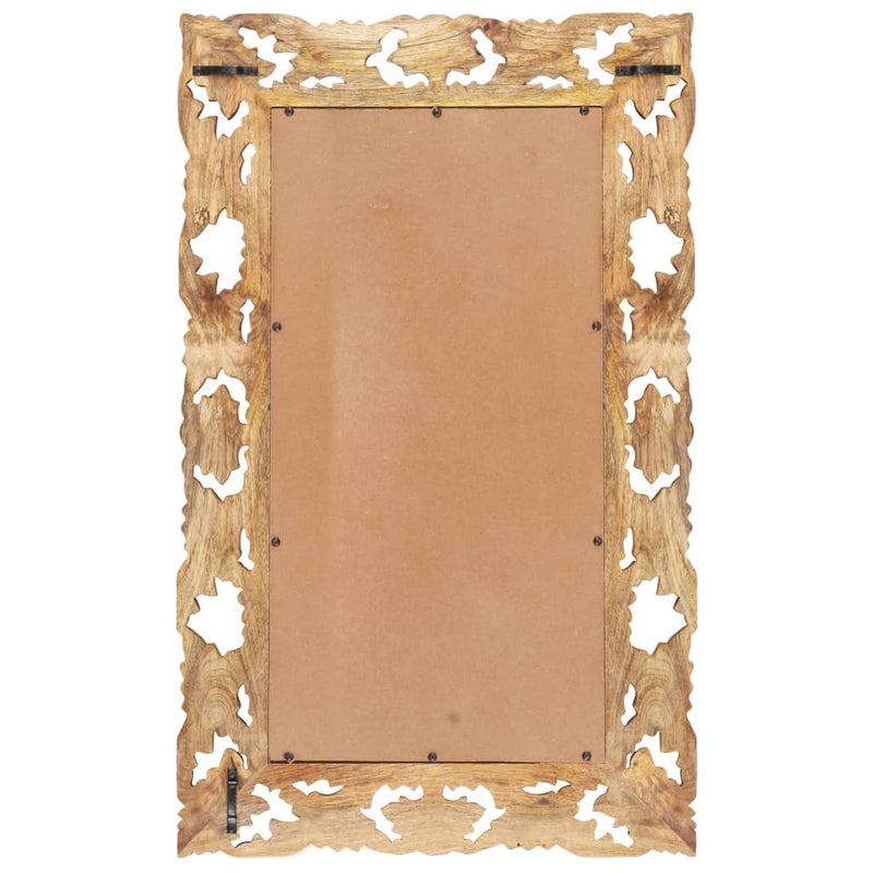 Load image into Gallery viewer, Vidaxl spiegel handgesneden 80x50 cm massief mangohout bruin
