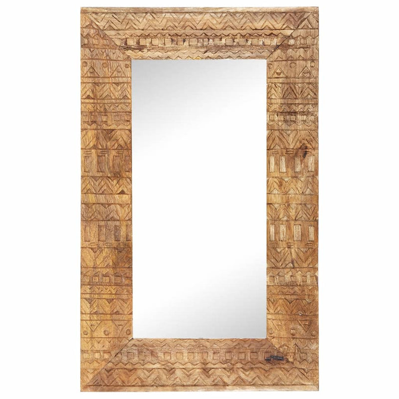Load image into Gallery viewer, Vidaxl spiegel handgesneden 80x50x2,5 cm massief mangohout
