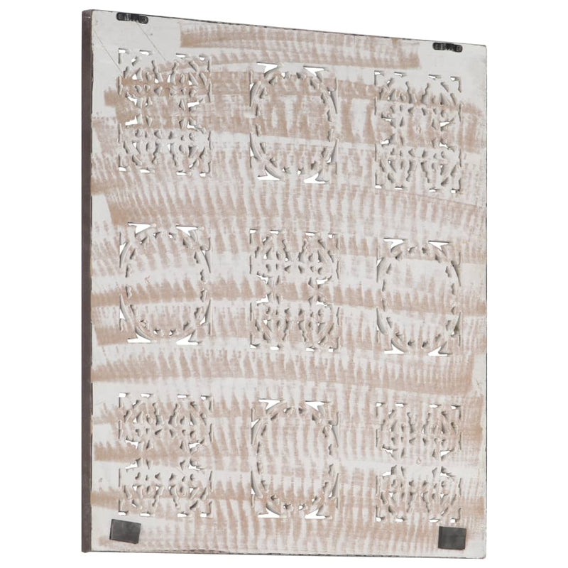 Load image into Gallery viewer, Vidaxl wandpaneel handgesneden 60x60x1,5 cm mdf bruin en wit
