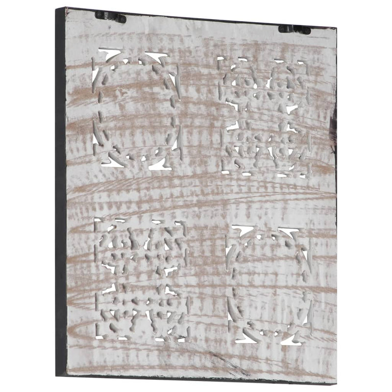 Load image into Gallery viewer, Vidaxl wandpaneel handgesneden 40x40x1,5 cm mdf zwart en wit
