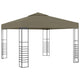 Vidaxl tuinpaviljoen 180 g m² 3x3 m taupe