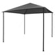 Vidaxl prieel 180 g m² 3x3 m stof en staal antraciet