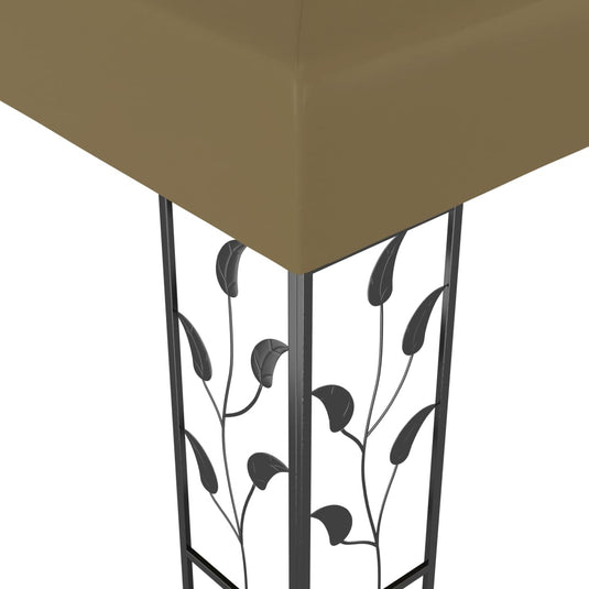 Vidaxl prieel 180 g m² 3x3 m taupe