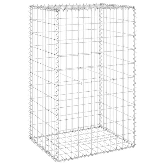 Vidaxl schanskorfmuur met deksels 60x50x150 cm gegalvaniseerd staal