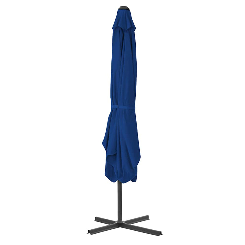 ギャラリービューアに画像をロードする, Vidaxl parasol met stalen paal 250x250x230 cm blauw
