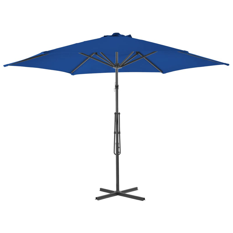 Load image into Gallery viewer, Vidaxl parasol met stalen paal 300x230 cm blauw
