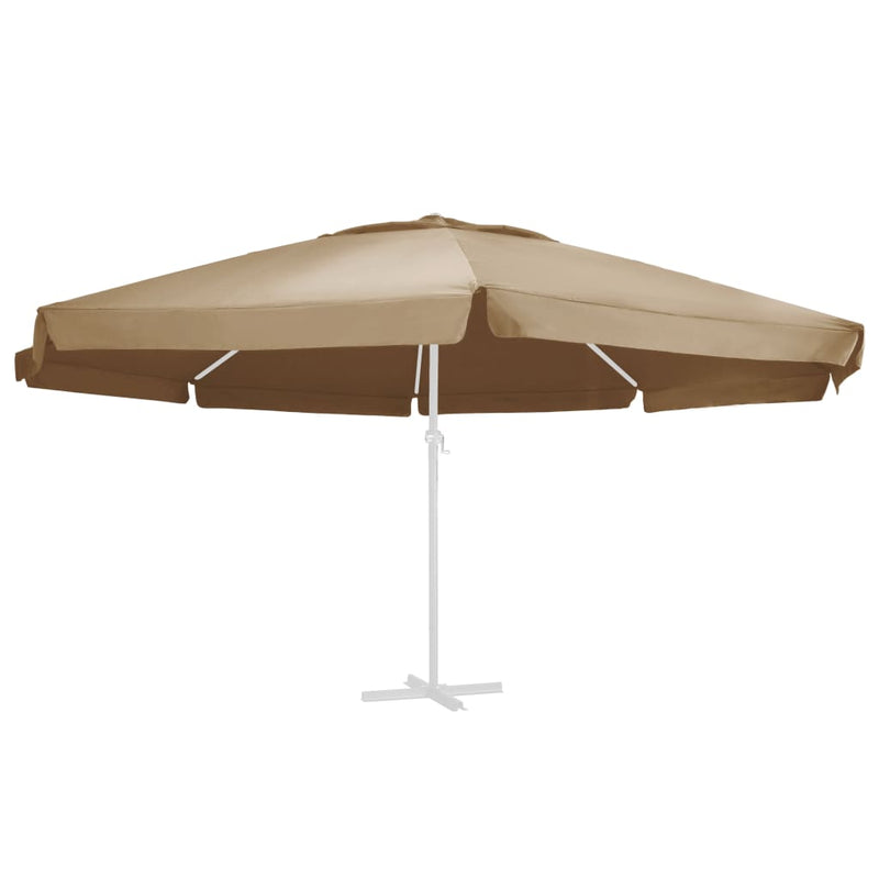 Load image into Gallery viewer, Vidaxl vervangingsdoek voor parasol 600 cm taupe
