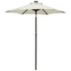 Vidaxl parasol met led-verlichting 200x211 cm aluminium zandkleurig
