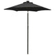 Vidaxl parasol met led-verlichting 200x211 cm aluminium zwart