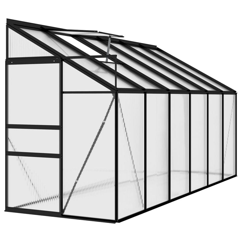 Load image into Gallery viewer, VidaXL Broeikas 7,44 m³ aluminium antracietkleurig
