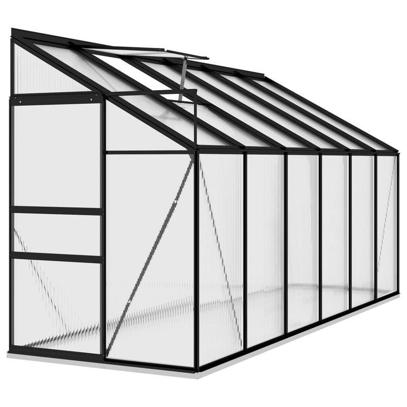 Load image into Gallery viewer, VidaXL Tuinkas 7,77 m³ aluminium antracietkleurig
