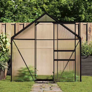 Vidaxl tuinkas 2,47 m³ aluminium antracietkleurig