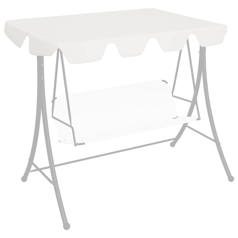 Load image into Gallery viewer, Vidaxl vervangingsluifel voor schommelbank 150 130x105 70 cm wit
