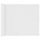 Vidaxl balkonscherm 75x400 cm oxford stof wit