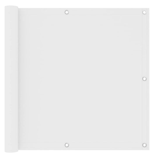 Vidaxl balkonscherm 90x400 cm oxford stof wit