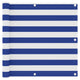 Vidaxl balkonscherm 90x400 cm oxford stof wit en blauw