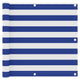 Vidaxl balkonscherm 90x500 cm oxford stof wit en blauw
