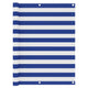 Vidaxl balkonscherm 120x600 cm oxford stof wit en blauw