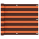Vidaxl balkonscherm 75x400 cm oxford stof oranje en bruin