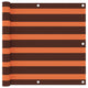 Vidaxl balkonscherm 90x300 cm oxford stof oranje en bruin