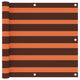Vidaxl balkonscherm 90x400 cm oxford stof oranje en bruin