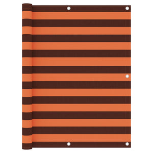 Vidaxl balkonscherm 120x300 cm oxford stof oranje en bruin