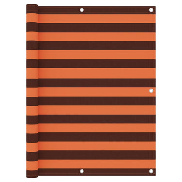 Vidaxl balkonscherm 120x300 cm oxford stof oranje en bruin