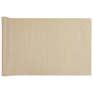 Vidaxl balkonscherm 90x300 cm oxford stof beige