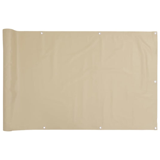 Vidaxl balkonscherm 120x600 cm oxford stof beige