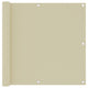 Vidaxl balkonscherm 90x300 cm oxford stof crème
