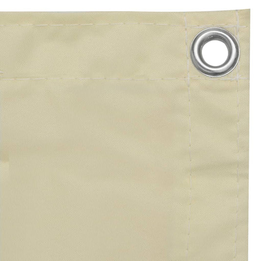 Vidaxl balkonscherm 90x300 cm oxford stof crème