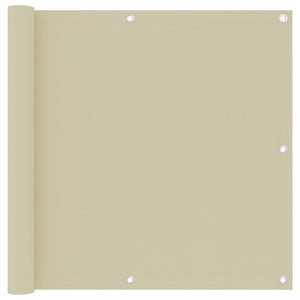 Vidaxl balkonscherm 90x500 cm oxford stof crème