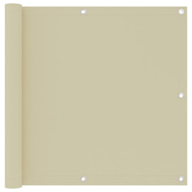 Vidaxl balkonscherm 90x500 cm oxford stof crème