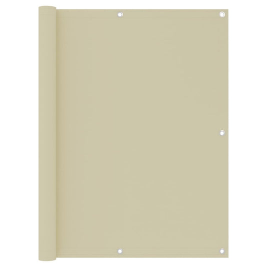 Vidaxl balkonscherm 120x400 cm oxford stof crème