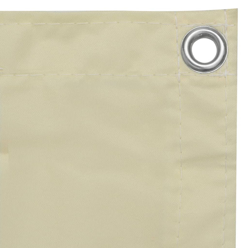 Load image into Gallery viewer, Vidaxl balkonscherm 120x600 cm oxford stof crème
