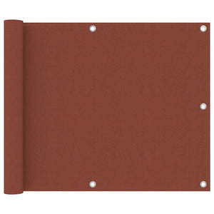 Vidaxl balkonscherm 75x300 cm oxford stof terracotta