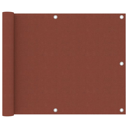 Vidaxl balkonscherm 75x300 cm oxford stof terracotta