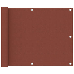 Vidaxl balkonscherm 75x500 cm oxford stof terracotta