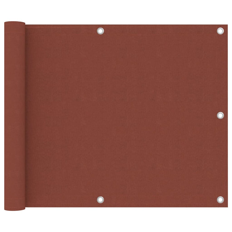 Load image into Gallery viewer, Vidaxl balkonscherm 75x500 cm oxford stof terracotta
