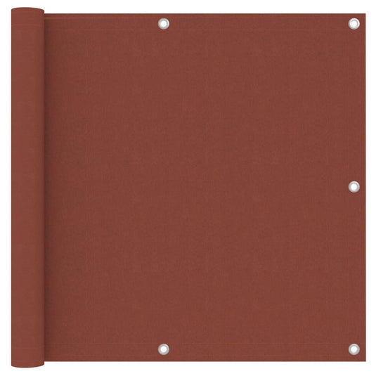 Vidaxl balkonscherm 90x300 cm oxford stof terracotta