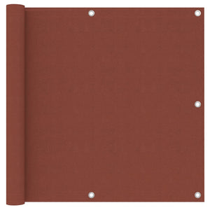 Vidaxl balkonscherm 90x500 cm oxford stof terracotta