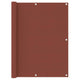 Vidaxl balkonscherm 120x500 cm oxford stof terracotta