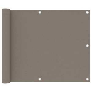 Vidaxl balkonscherm 75x300 cm oxford stof taupe