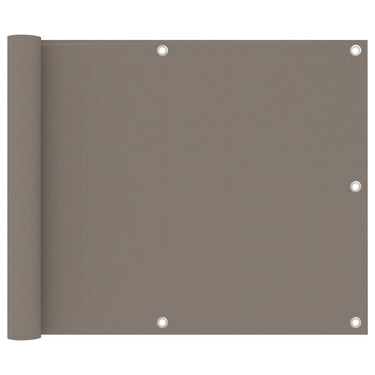 Vidaxl balkonscherm 75x500 cm oxford stof taupe
