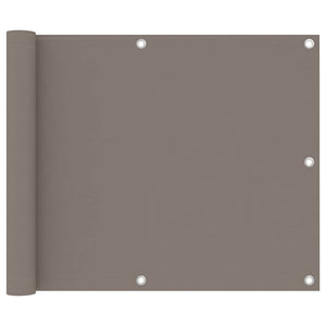 Vidaxl balkonscherm 75x600 cm oxford stof taupe