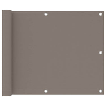 Vidaxl balkonscherm 75x600 cm oxford stof taupe