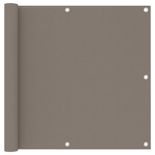 Vidaxl balkonscherm 90x400 cm oxford stof taupe