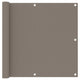 Vidaxl balkonscherm 90x400 cm oxford stof taupe