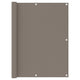 Vidaxl balkonscherm 120x300 cm oxford stof taupe